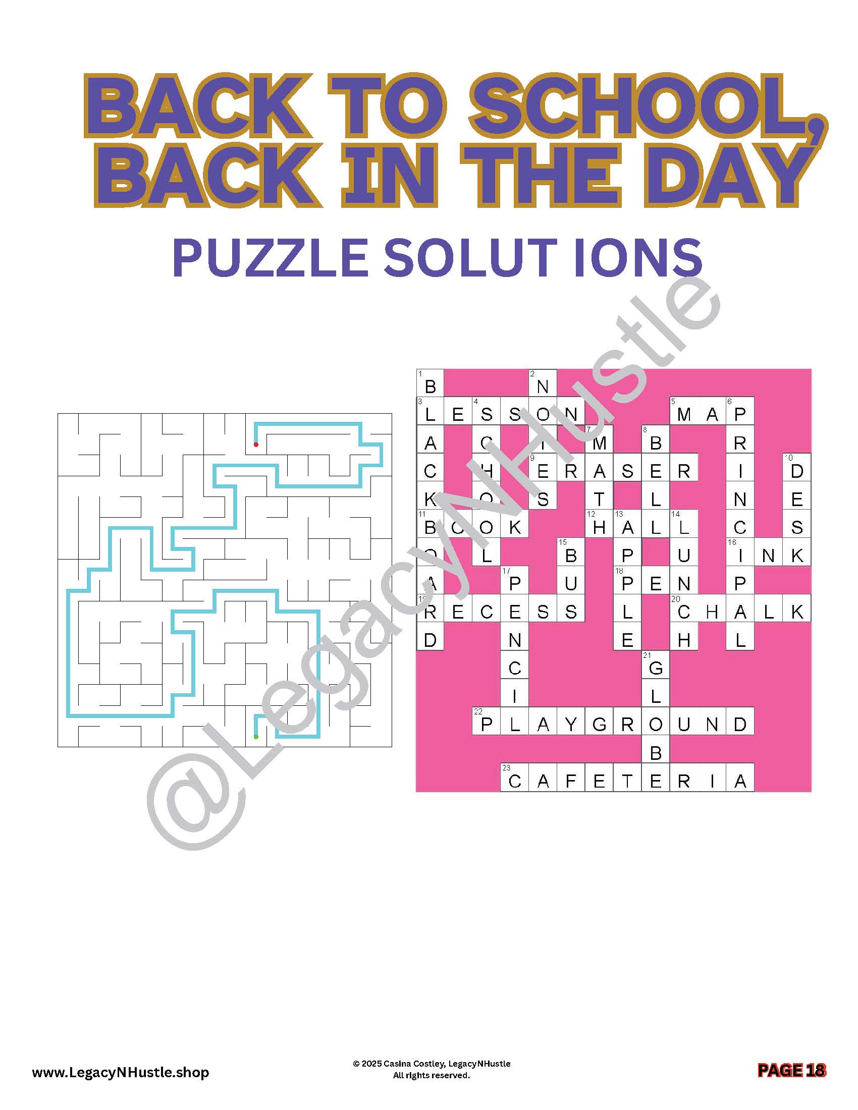 Back to School, Back in the Day