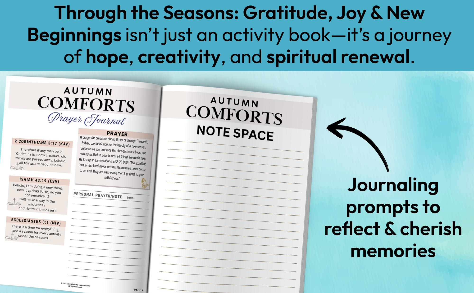 Through the Seasons: Gratitude, Joy & New Beginnings Paperback – September 5, 2025